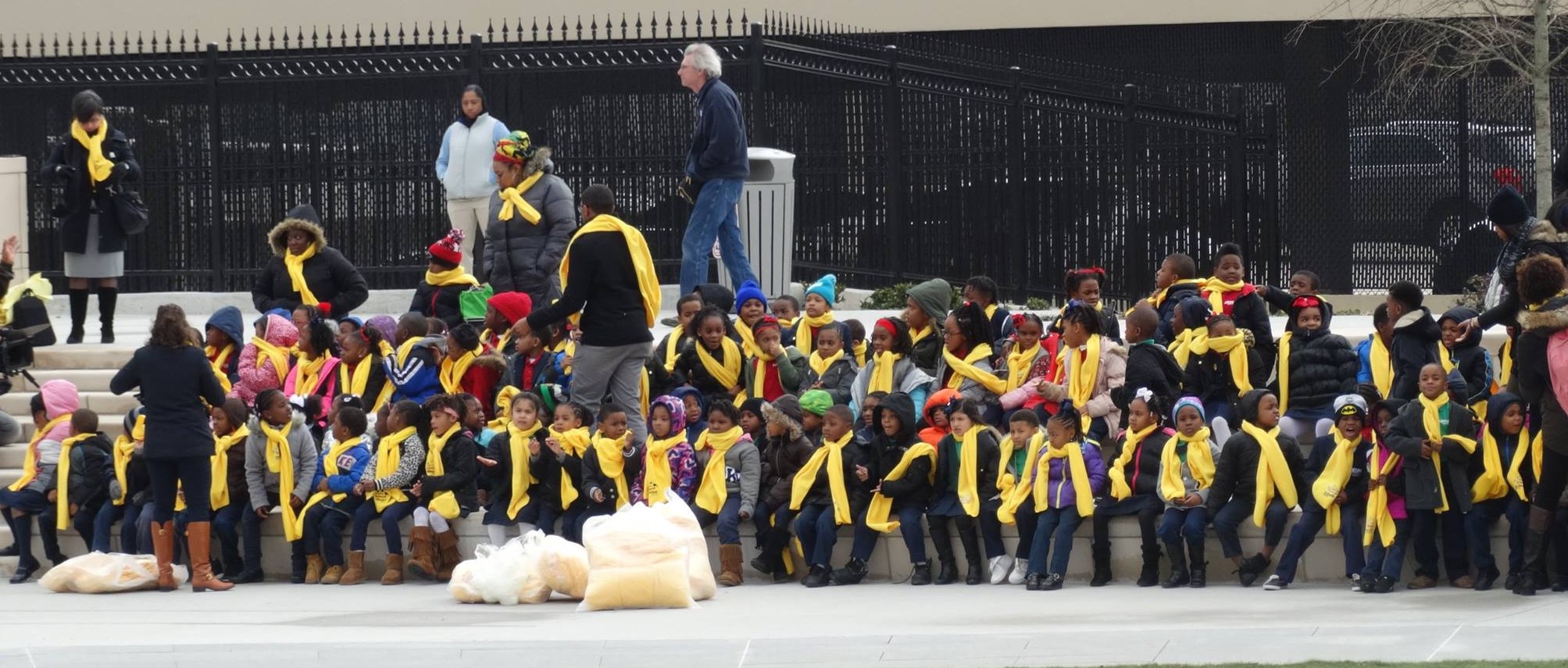 Hundreds of schoolchildren braved chilly temperatures Wednesday to attend the National School Choice Week rally at the Georgia State Capitol in Atlanta