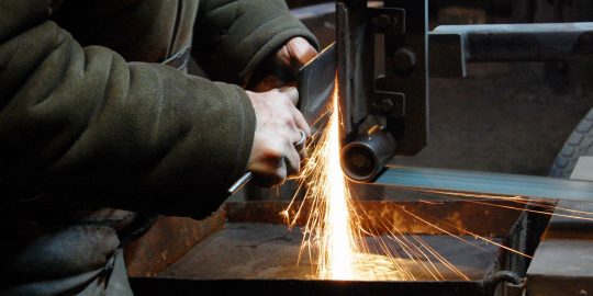 Image of welder at work